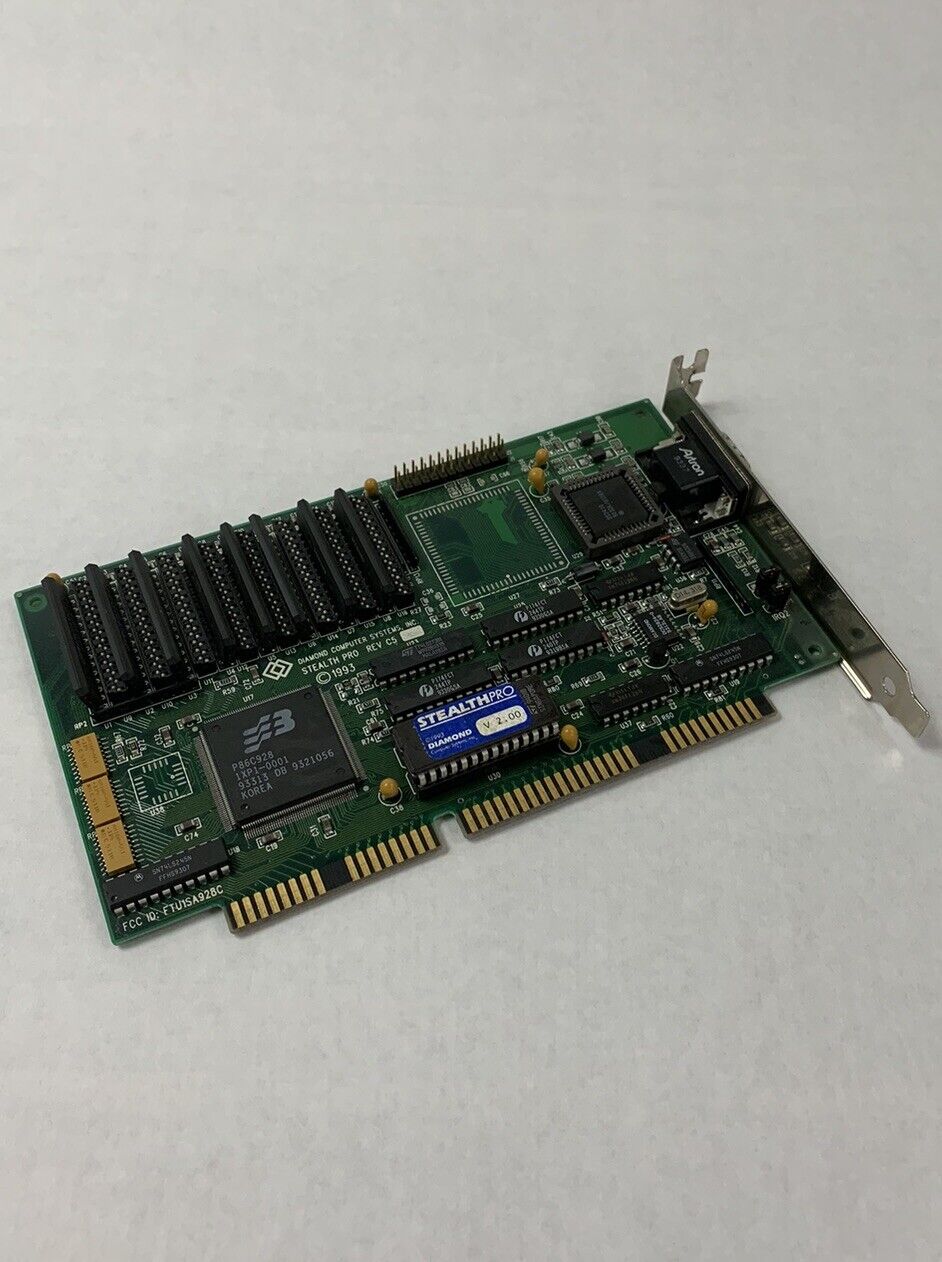 Diamond Stealth Pro S3 P86C928 ISA VGA Graphics Card