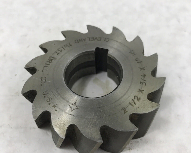 Cleveland Twist Drill Co. U.S.A. 2 1/2 X 3/4 x 1" High Speed Shell-End Mill