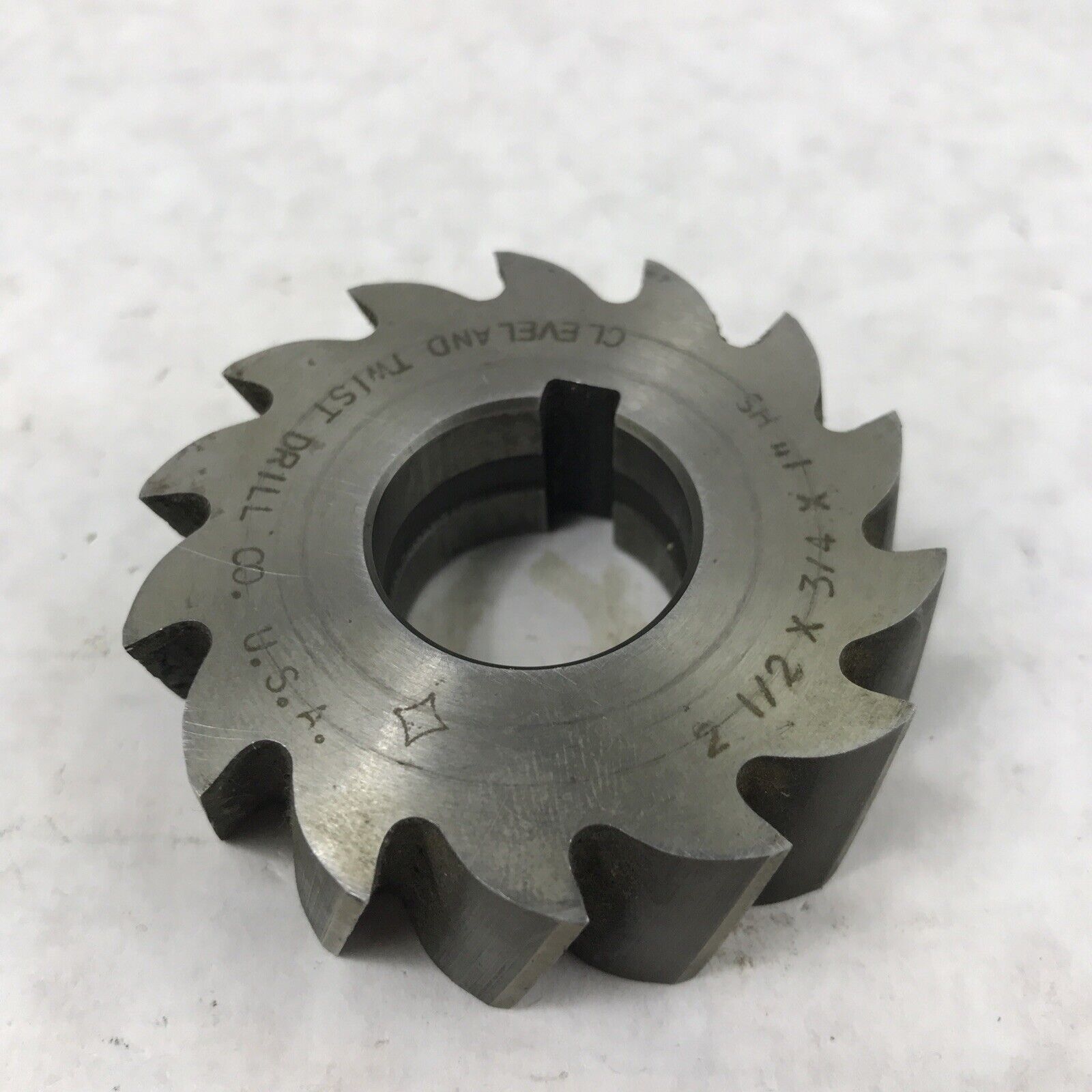 Cleveland Twist Drill Co. U.S.A. 2 1/2 X 3/4 x 1" High Speed Shell-End Mill