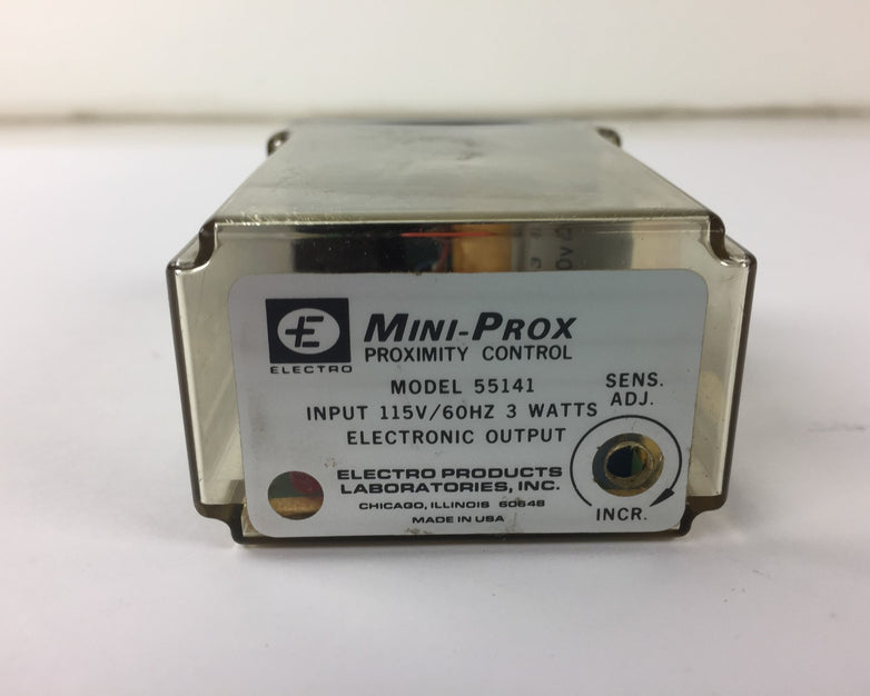 Electro Mini-Prox, Proximity Control, 55141, Input 115V 60HZ, Electronic Output