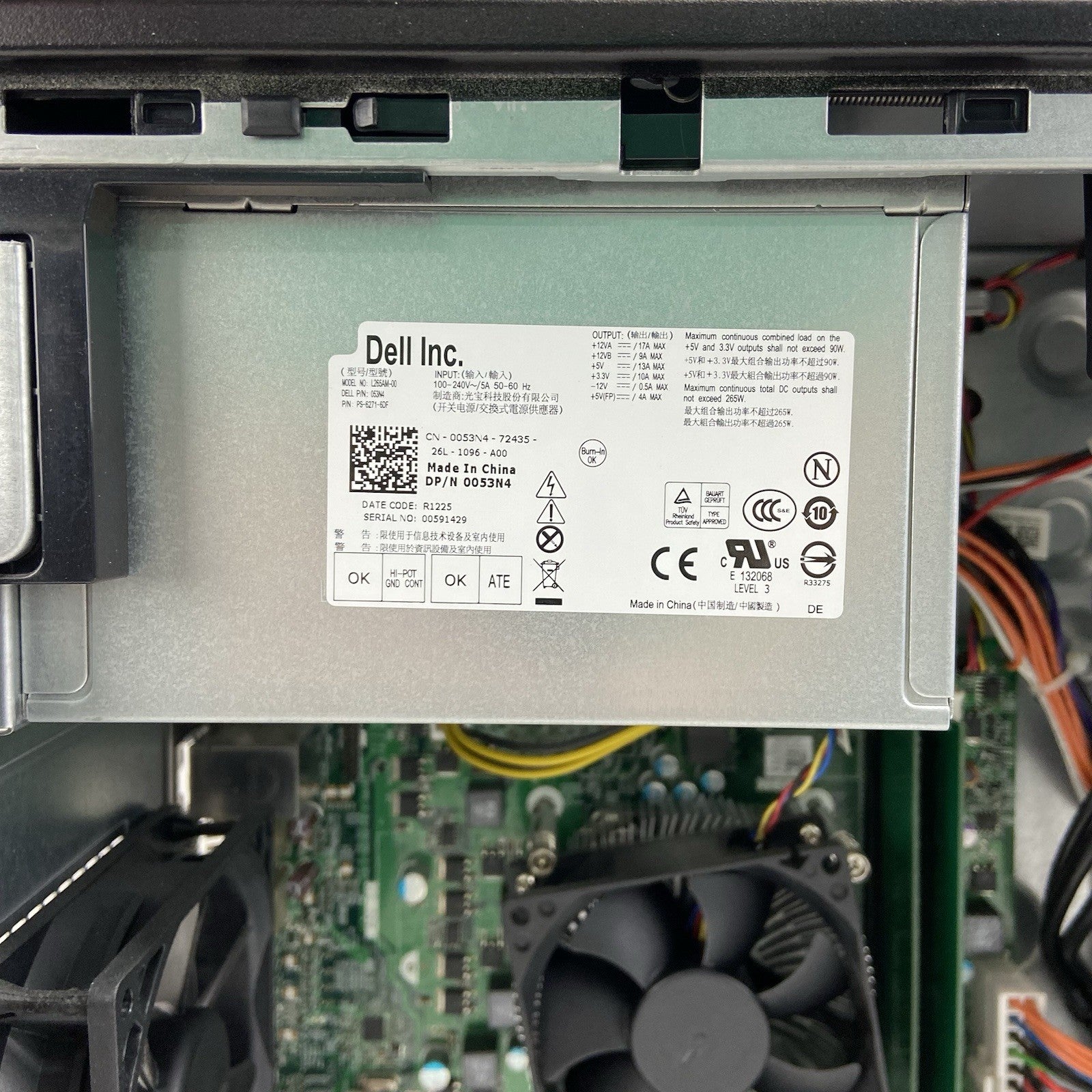 Dell Optiplex 3010 MT Intel Core 3220 3.3GHz 8GB RAM No HDD No OS10