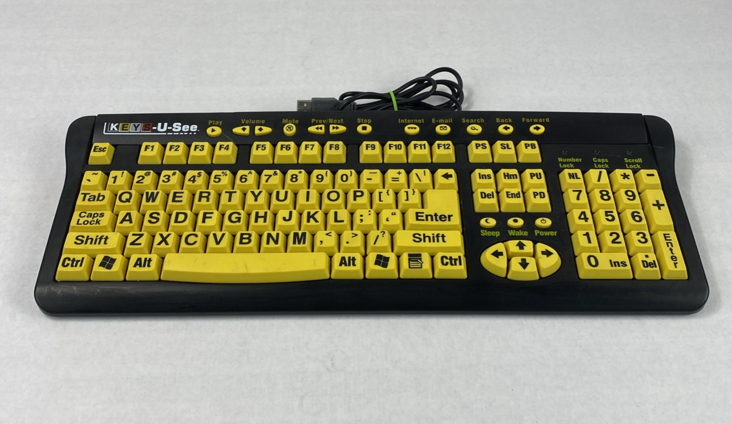 KEYS-U-SEE YKB-LPB-USB Wired USB Keyboard Tested