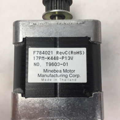 Minebea Motor T9603-01 REV. C With Fixed Gear (Lot of 2)