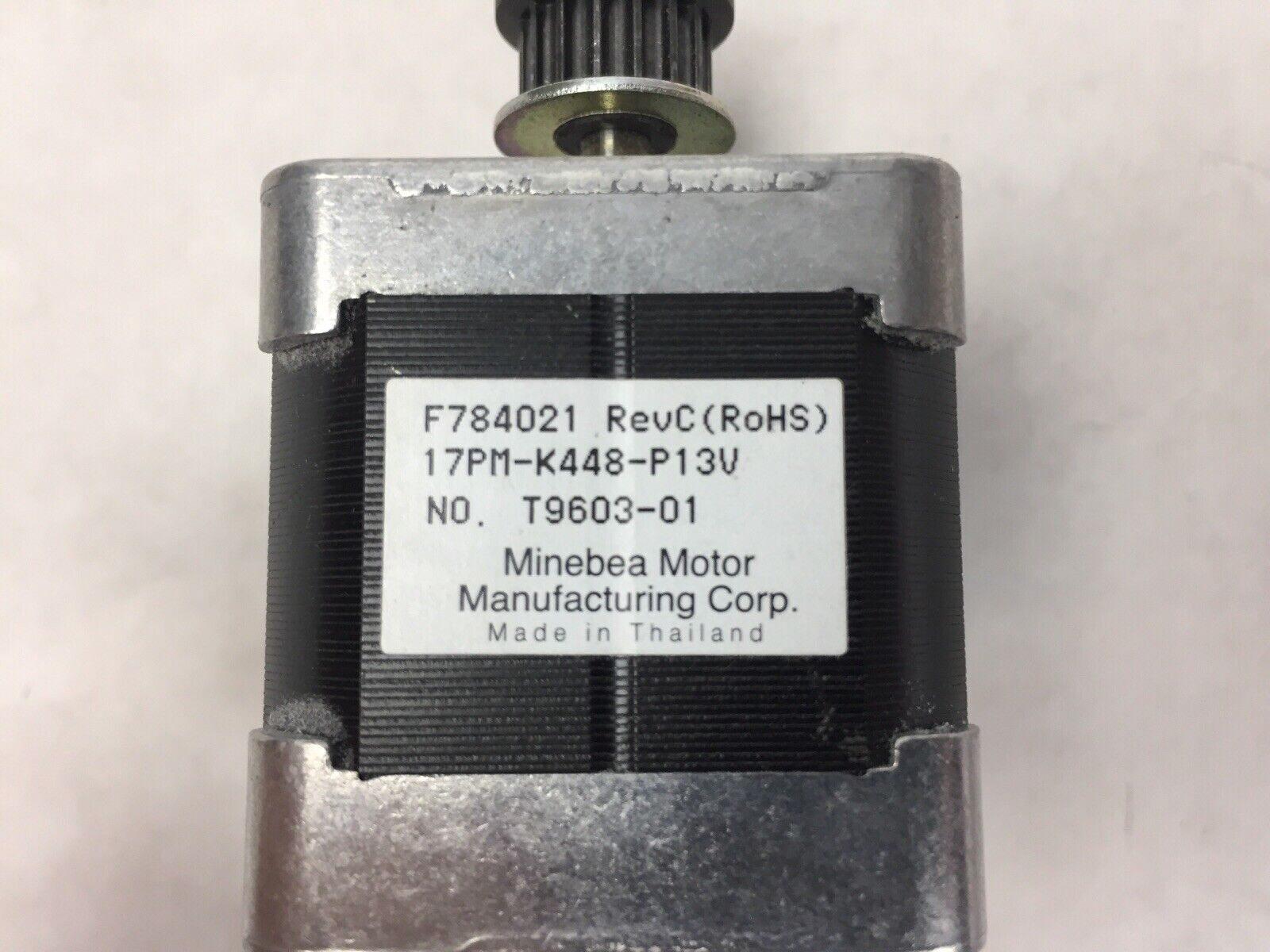 Minebea Motor T9603-01 REV. C With Fixed Gear (Lot of 2)