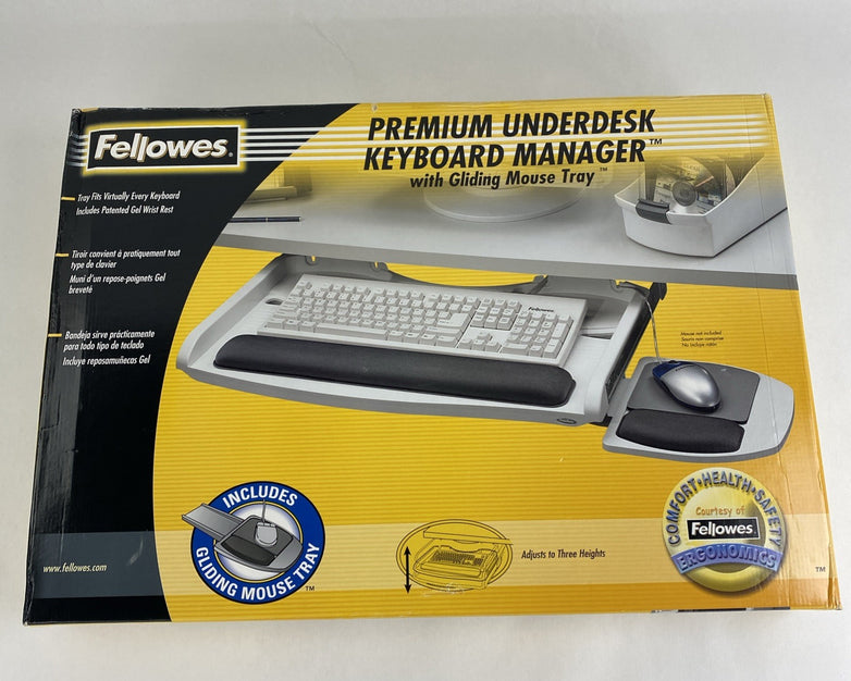 Fellowes 93801 Premium Underdesk Keyboard Manager