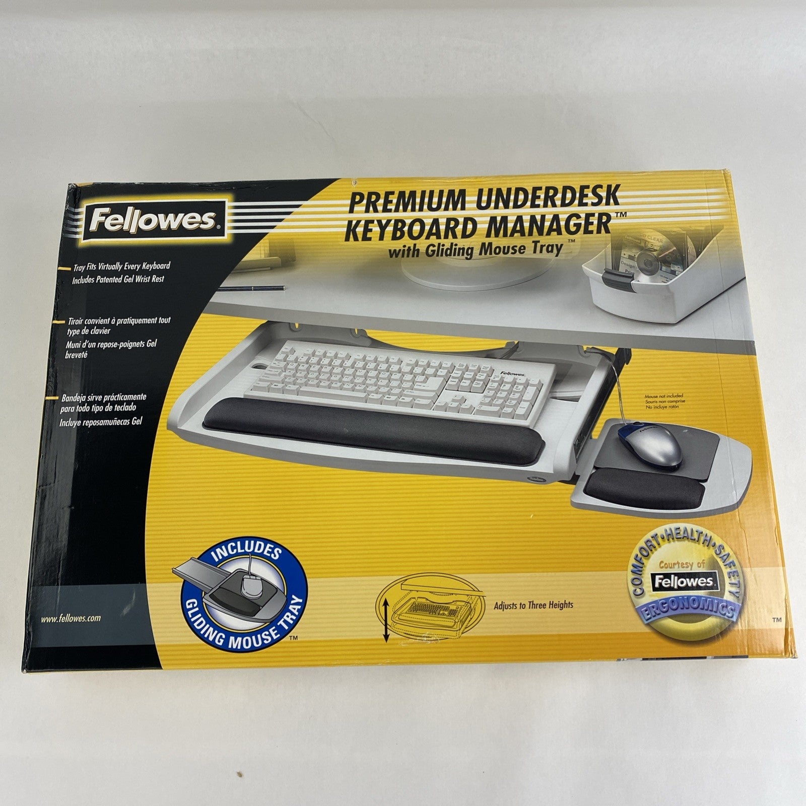 Fellowes 93801 Premium Underdesk Keyboard Manager2