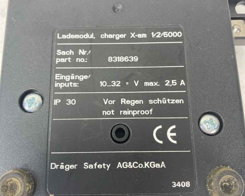 Drager X am 1/2/5000 Lademodul/ Charger No AC Adapter Lot of 2