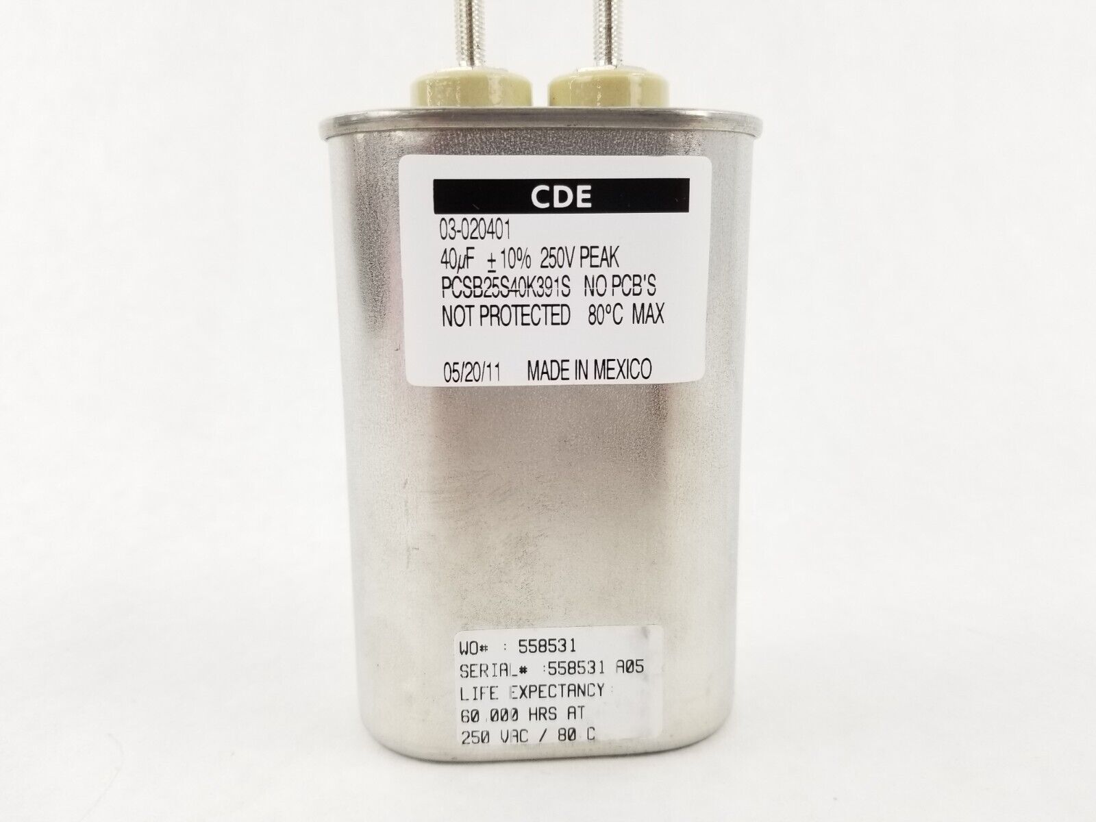 Ametek 03-020139-10 13uF 1000VAC 1750VDC 60HZ 90C Capacitor