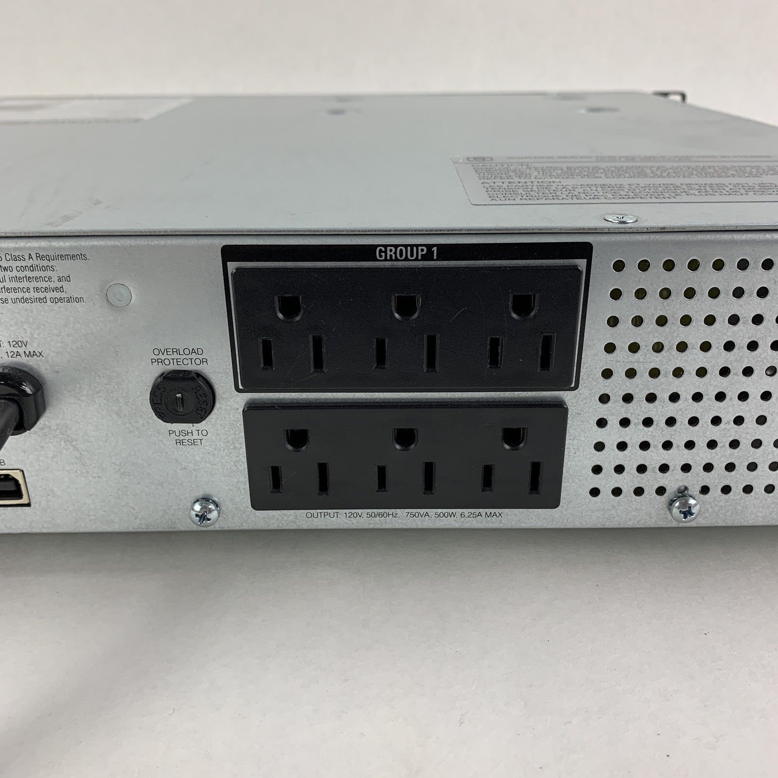 APC SMT750RM2U Line Interactive Rackmount Smart-UPS  No Battery Tested