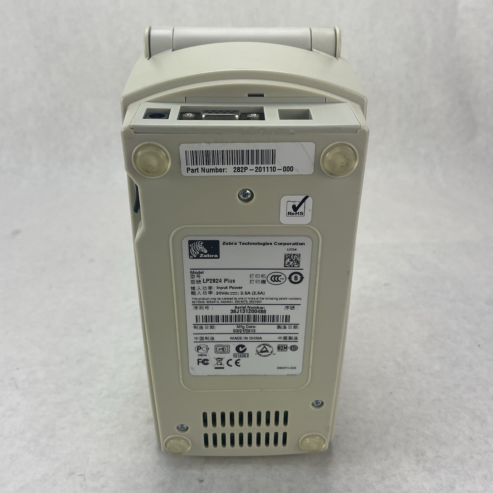 Zebra LP-2824 Desktop Thermal Label Printer- No Cords6