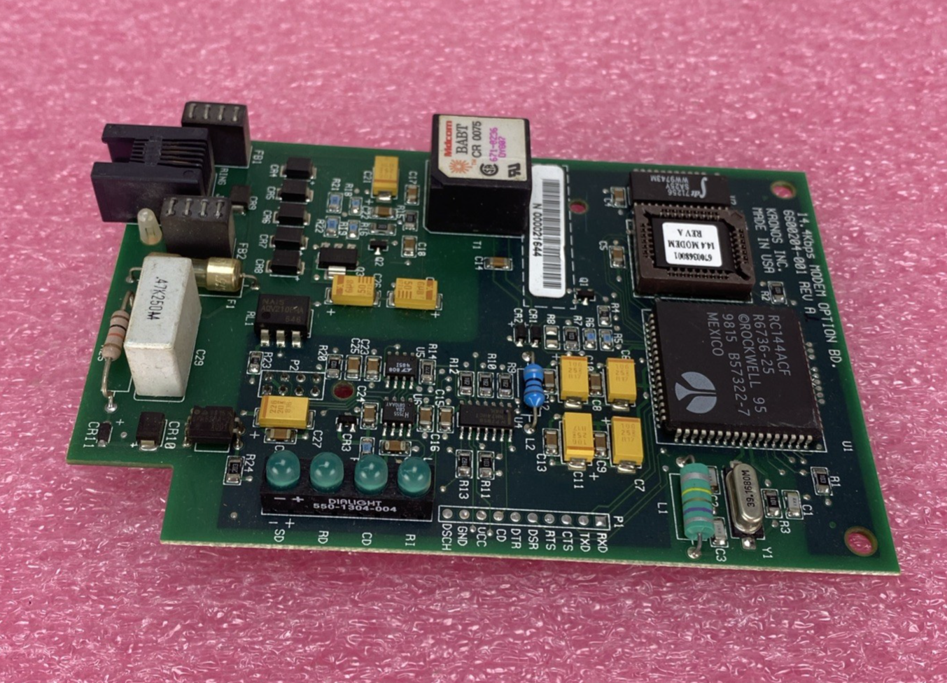 Kronos 6600204-001 Rev A 14.4Kbps Modem Card