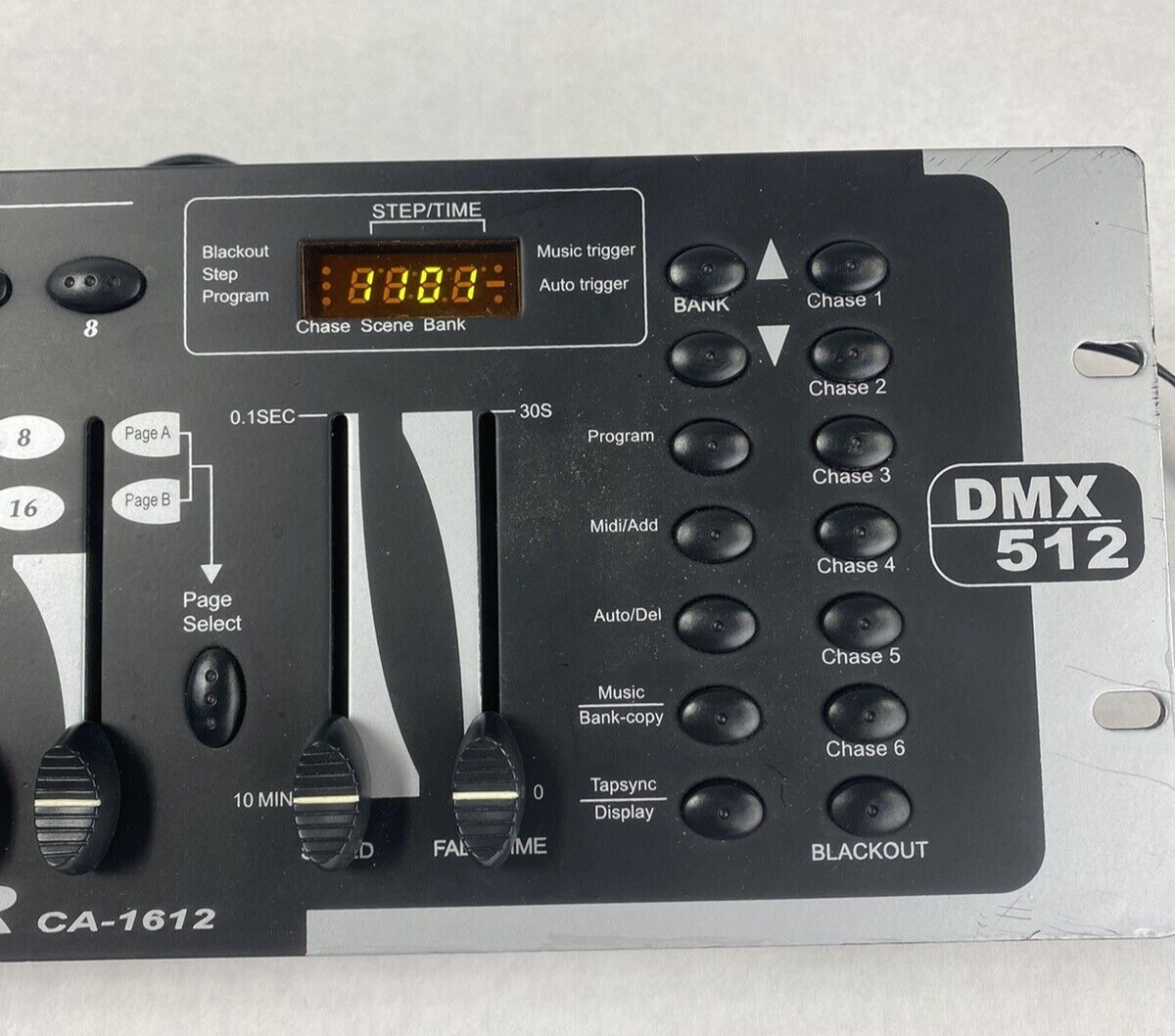 DMX Master CA-1612 DMX 512 Master Controller No Power Cord Tested