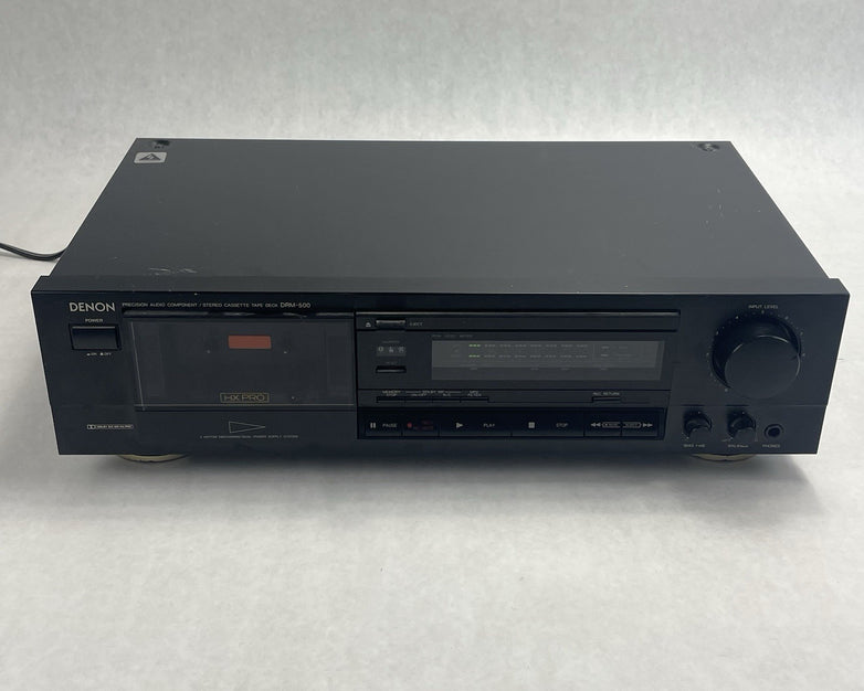 Denon DRM-500 Dolby Stereo Cassette Tape Deck Tested