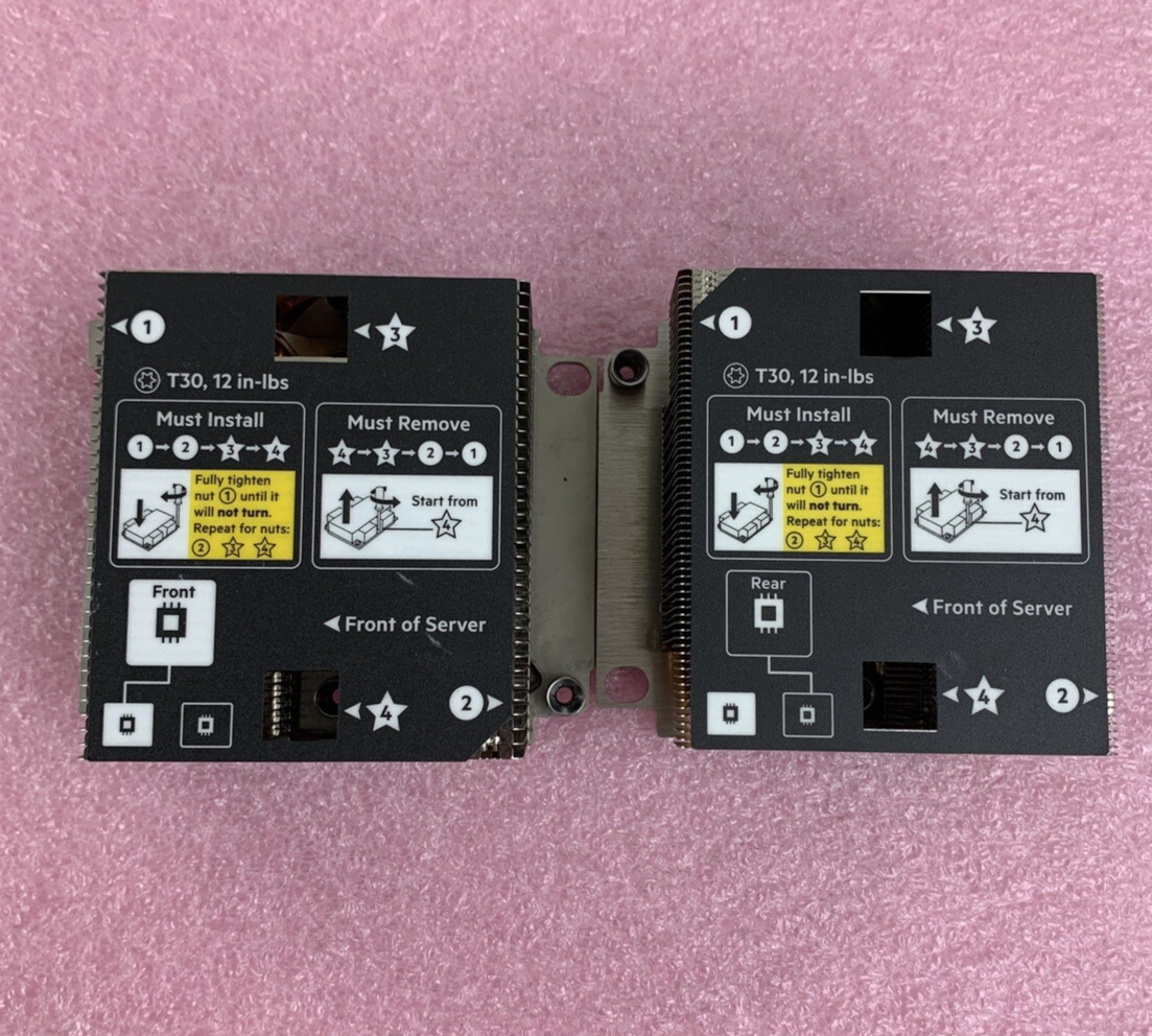 HP Heatsinks Synergy Gen10 868346-001 868345-001 871313-001 874087-001 Pair of 2