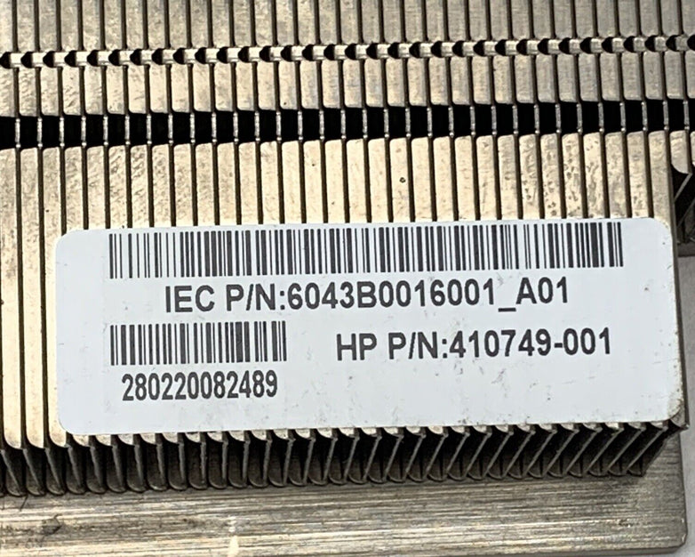 HP 412210-001 HP Server Heatsink for Proliant DL360 DL165 G5 Lot of (2)