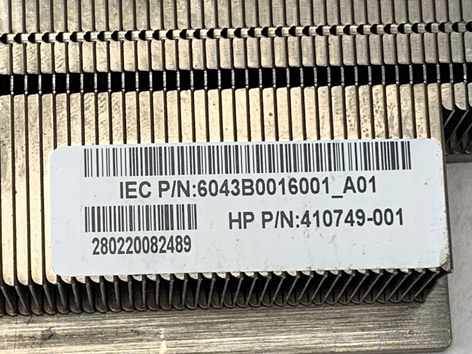 HP 412210-001 HP Server Heatsink for Proliant DL360 DL165 G5 Lot of (2)