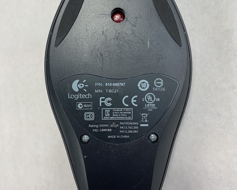 Logitech T-BC21 Wired-USB Trackball Mouse