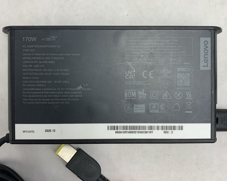 Lenovo ADL170SDC2A 170W AC Adapter Power Supply
