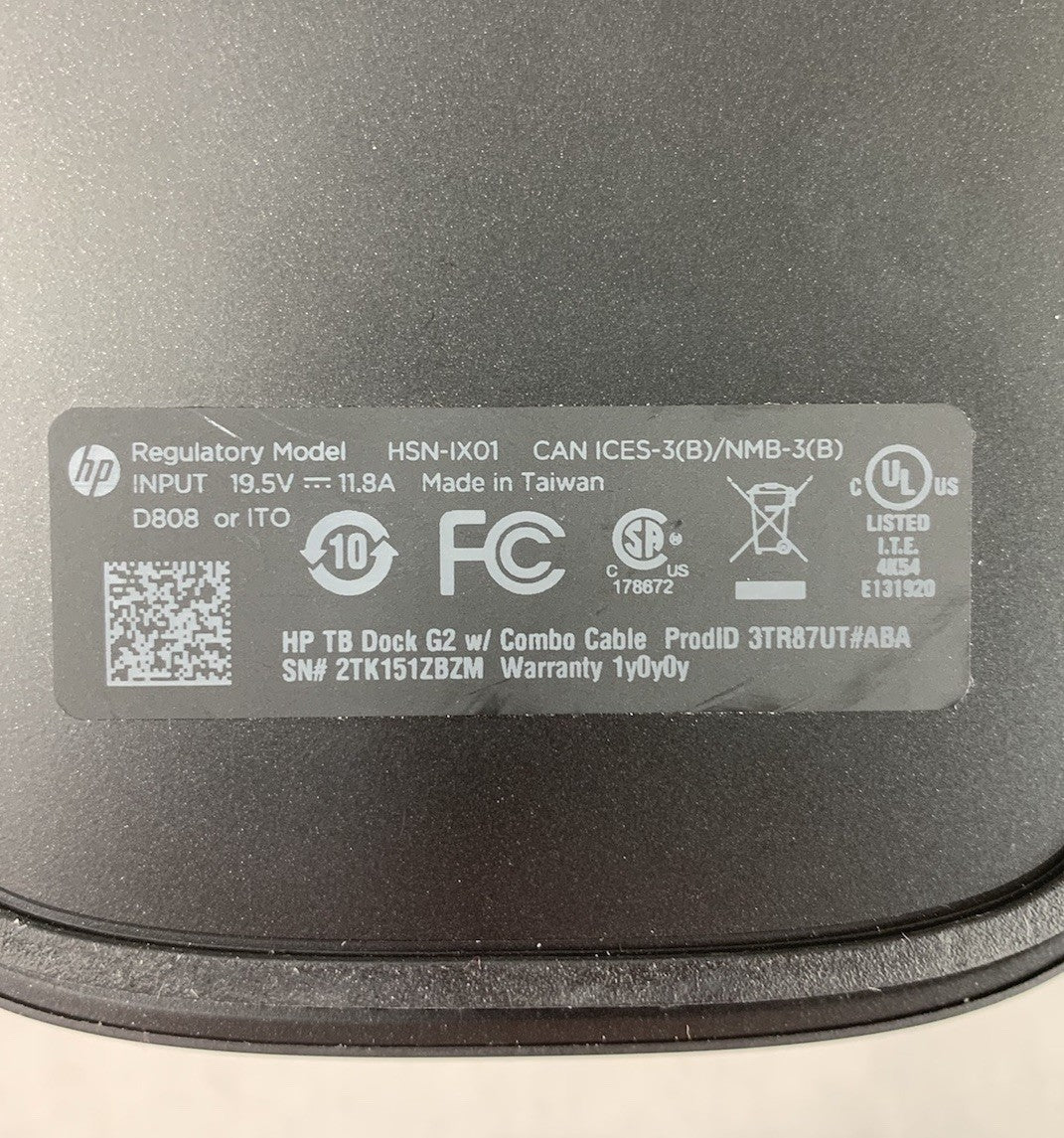 HP HSN-IX01 USB-C Docking Station