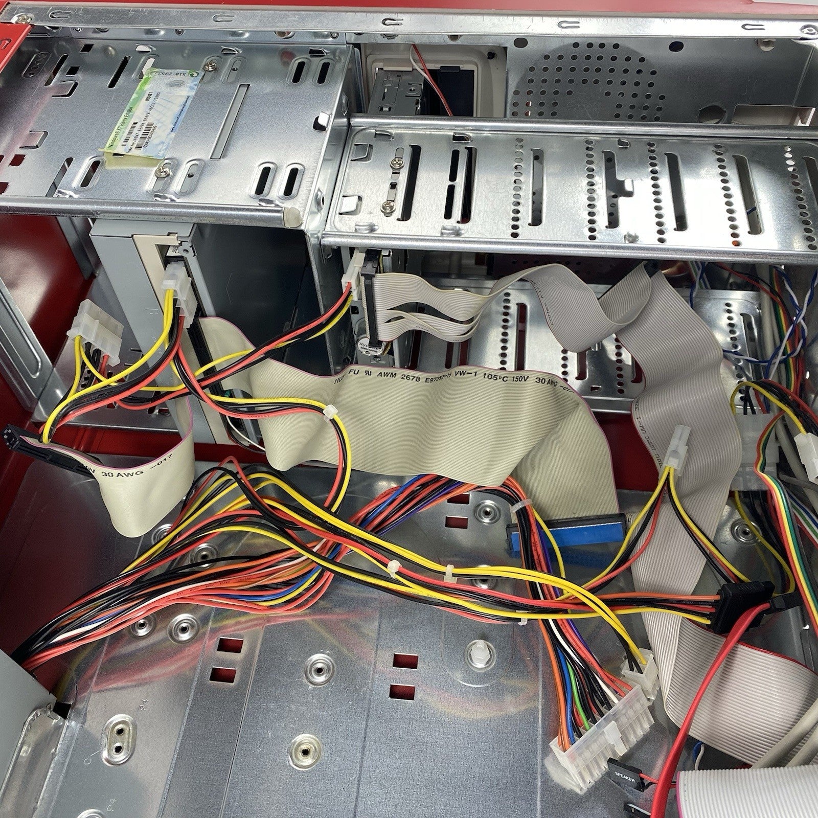 Unbranded Mid ATX Red Computer Case with 380W Power Supply