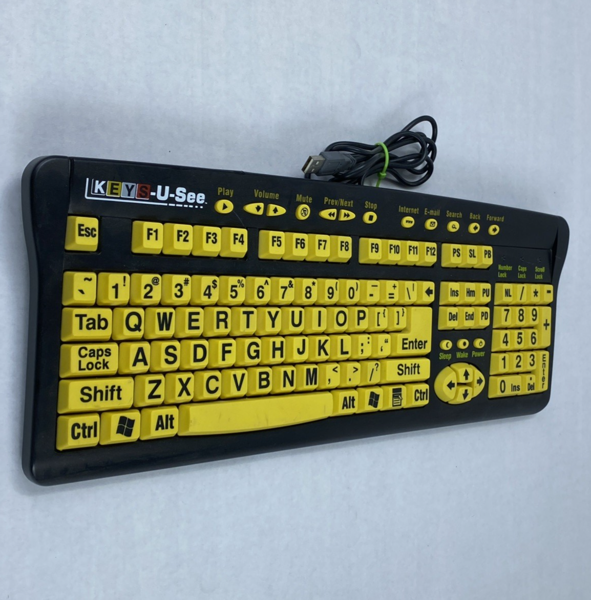KEYS-U-SEE YKB-LPB-USB Wired USB Keyboard Tested