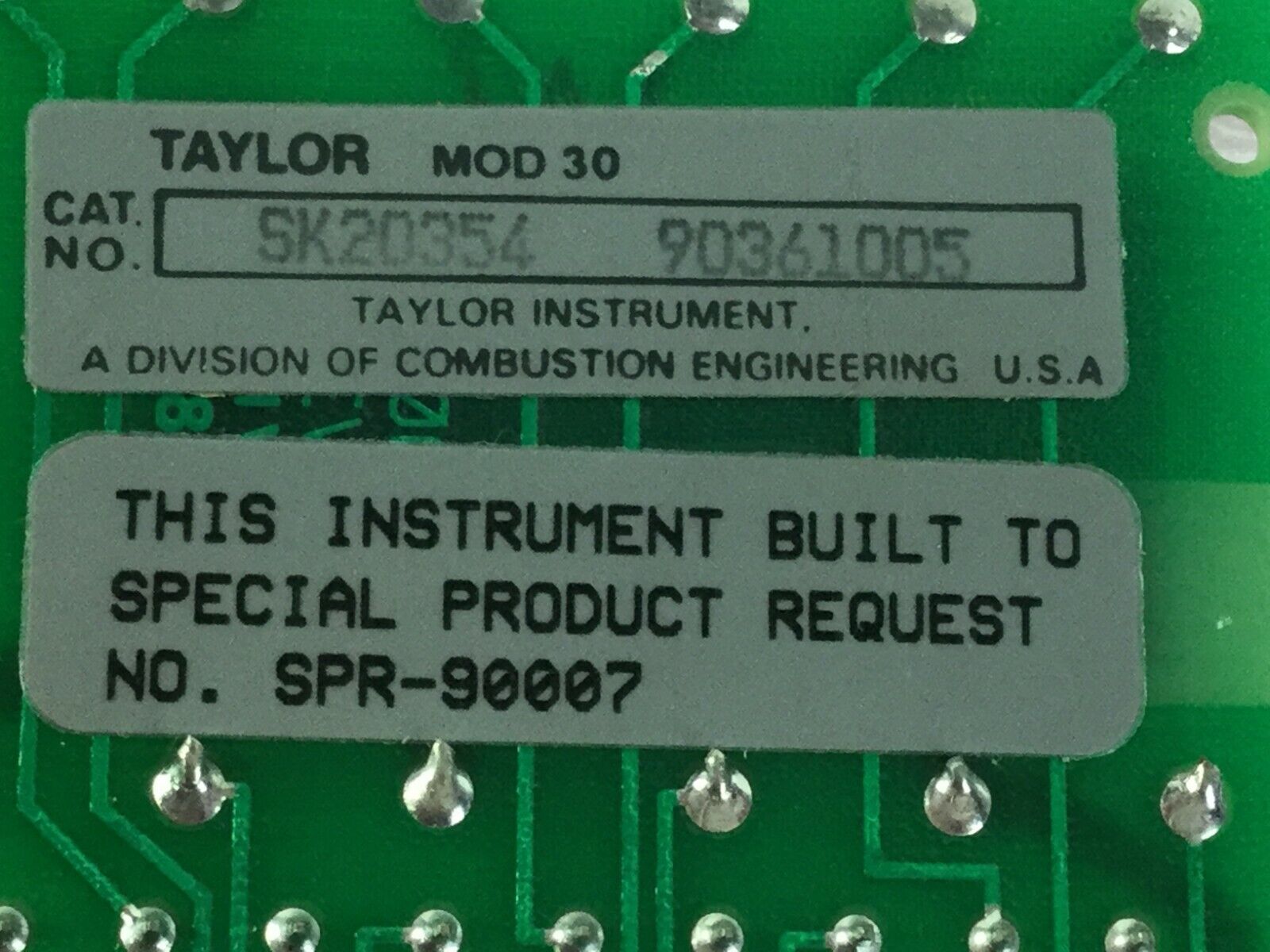 Taylor  MOD 30 SK20354  AB NU1007  SPR-90007