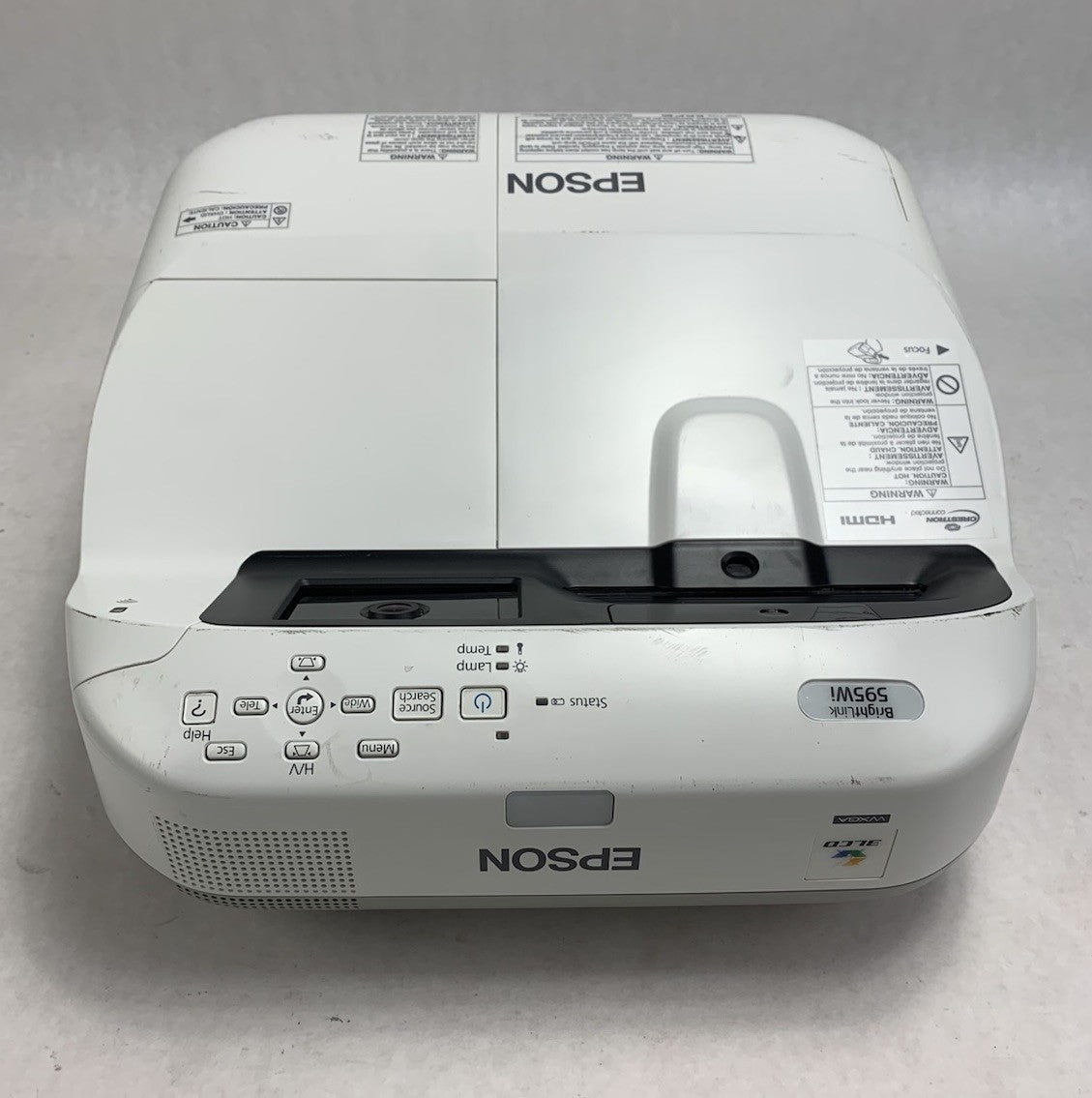Epson H599A BrightLink 595Wi LCD Lamp Projector 565 Lamp Hours No Remote3