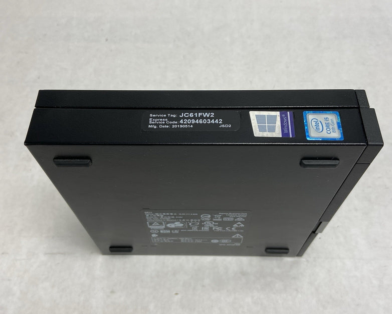 Dell Optiplex 7060 Micro Intel Core i5-8500T 2.1GHz 8GB RAM No AC/HDD/OS