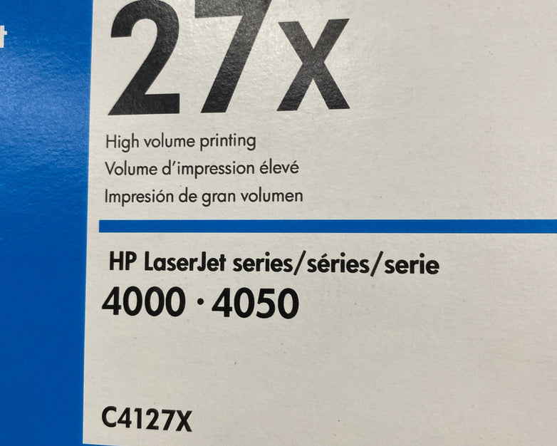 Genuine/OEM HP C4127X High Volume Black Toner Cartridge For LaserJet 4000/4050