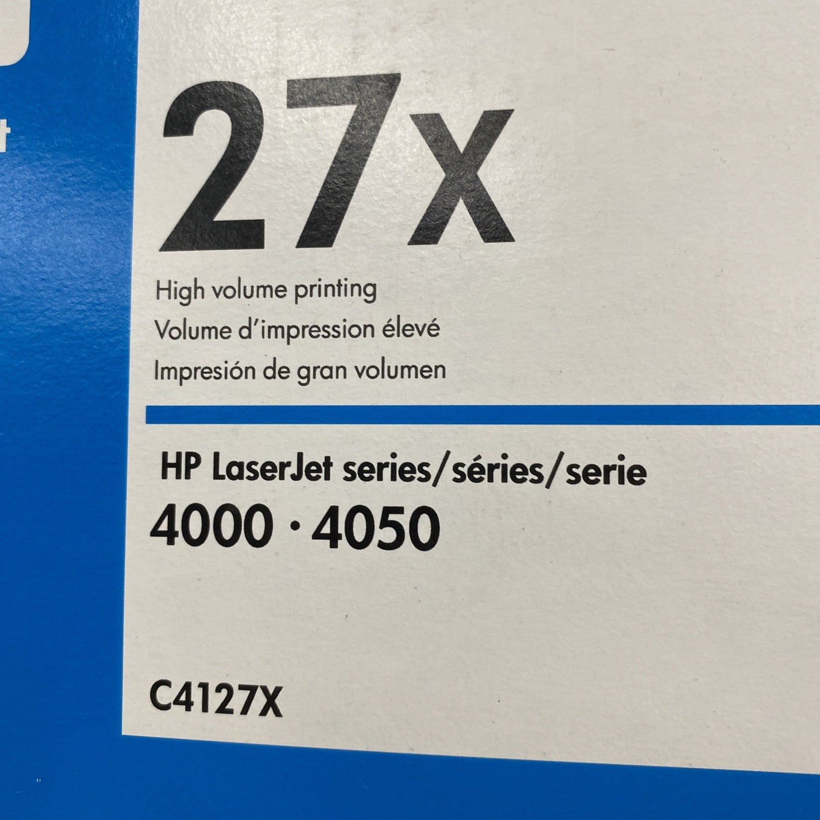Genuine/OEM HP C4127X High Volume Black Toner Cartridge For LaserJet 4000/40507