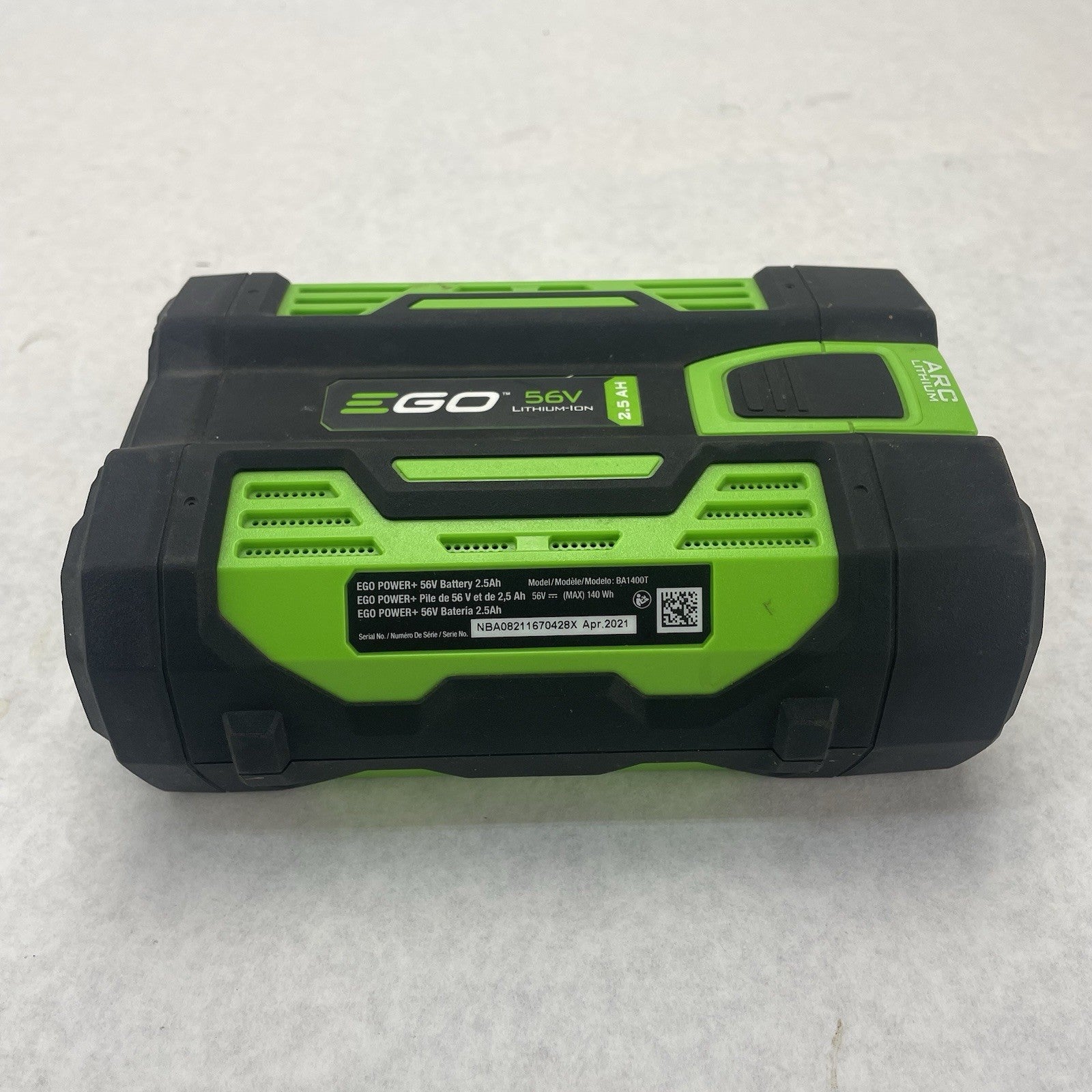 Ego Power 56V BA1400T 2.5AH 140Wh NBA08212022151X For Parts Or Repair4