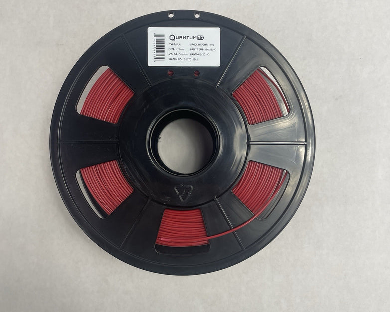 Quantum3D PLA 1.75mm Crimson Filament