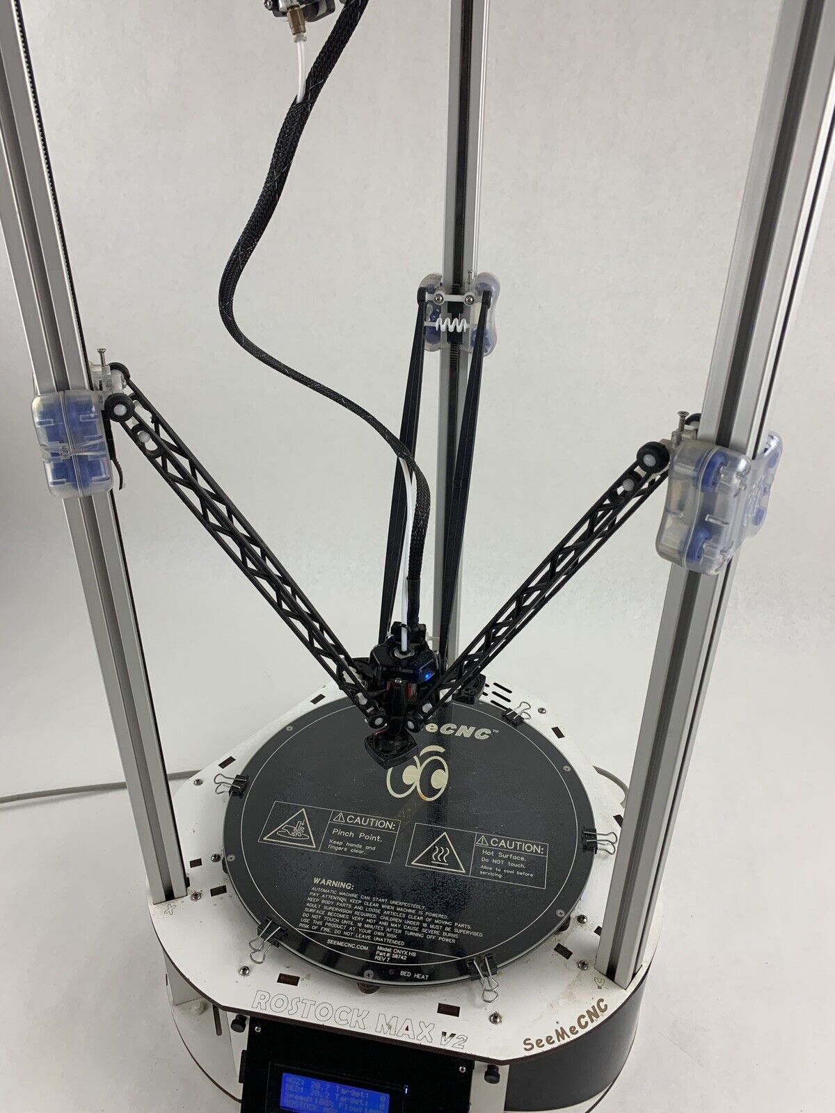 Rostock Max V2 ONYX-HB Desktop 3D Printer Power Tested
