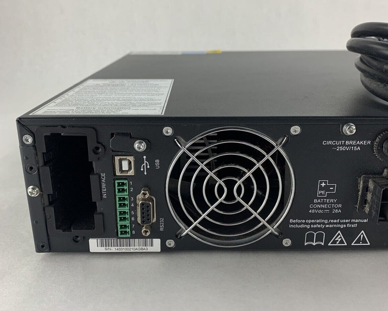 Emerson Vertiv Liebert GXT4-1500RT120 Network Power UPS System No Batteries
