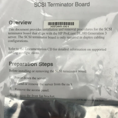 HP SCSI Terminator Board 307385-001