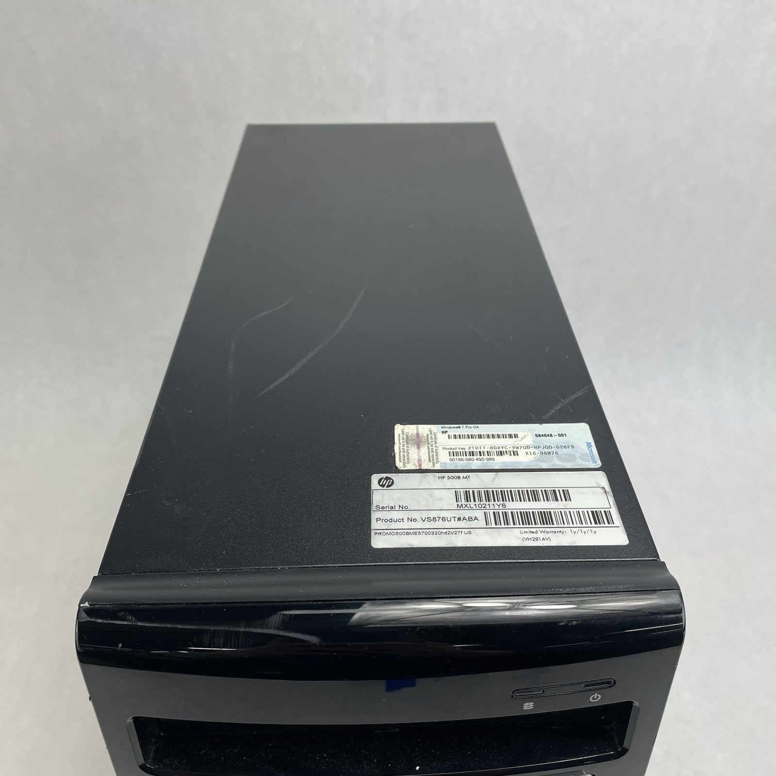 HP 500B MT Pentium Dual_Core E5700 3.00 GHz 2 GB Ram No HD No OS