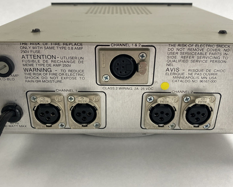 Telex PS-2L Two Channel Power Supply Power Tested