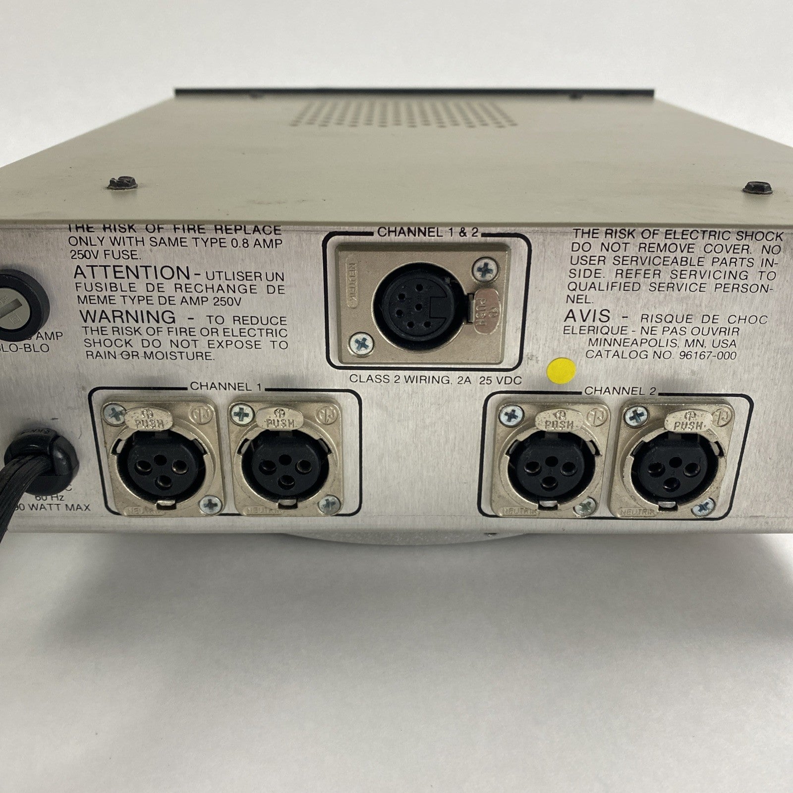 Telex PS-2L Two Channel Power Supply Power Tested7