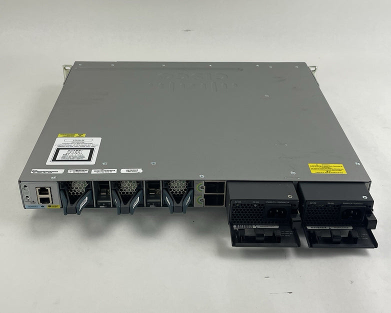 Cisco WS-C3850-48U-S V06 48-Port UPoE Switch  2x 1100W PSU Tested & Reset