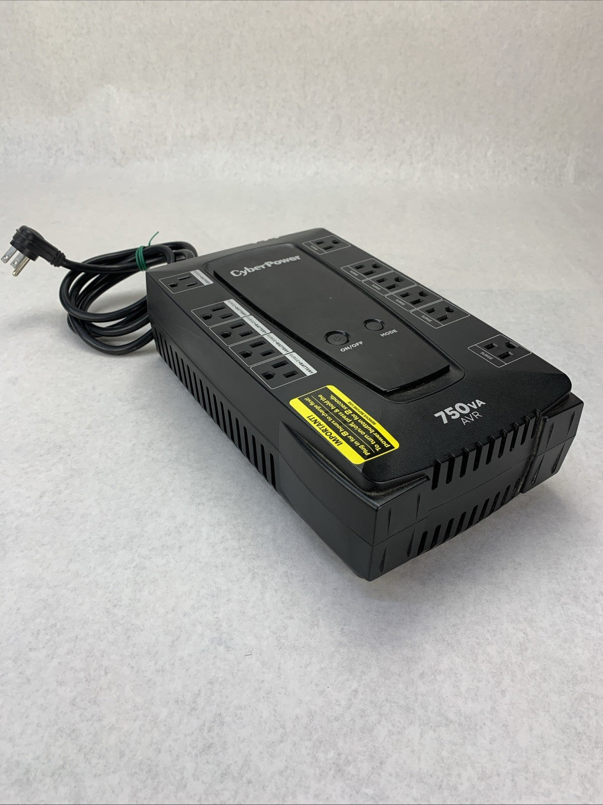 Cyberpower 750VA AVR Intelligent LCD UPS Battery Backup System - Tested0