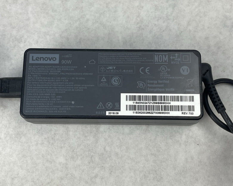 Lenovo ADLX90NLC2A 20V 4.5A 90W Charger Square Tip Lot of 10