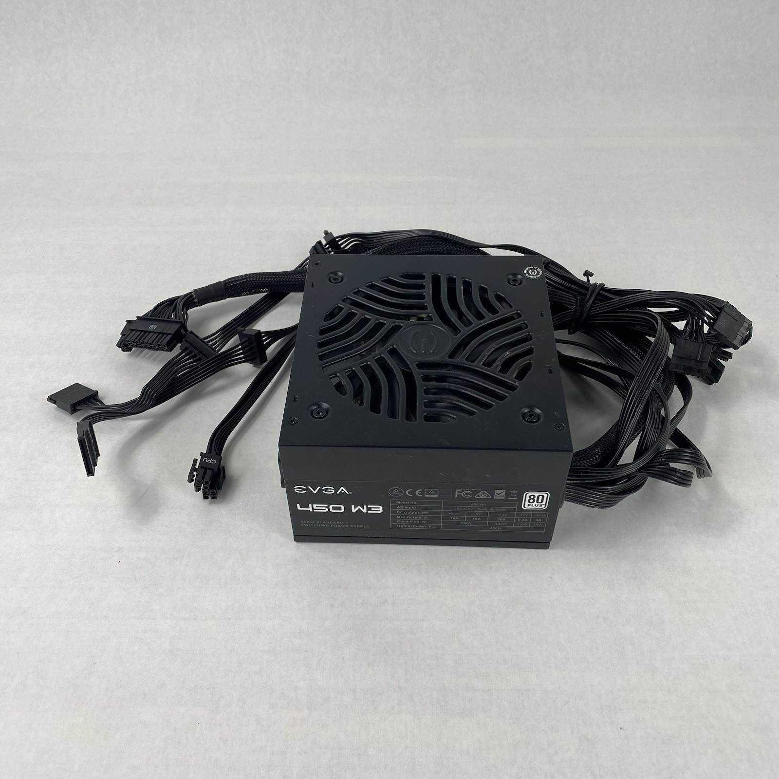 Evga 450 W3 100-W3-0450 80 Plus Switching Power Supply Tested