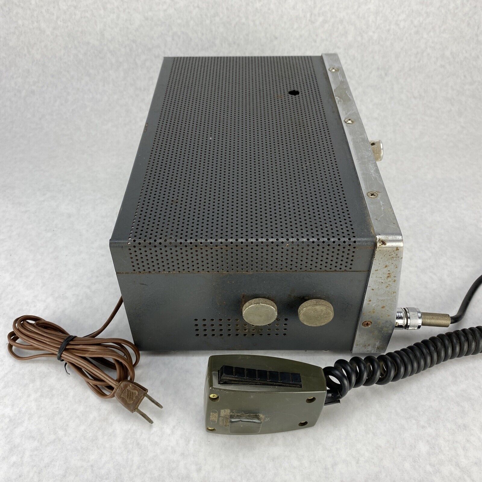 USL Contact 8 Vintage 23-Channel CB Transceiver Radio w/ Mic & Power Cord