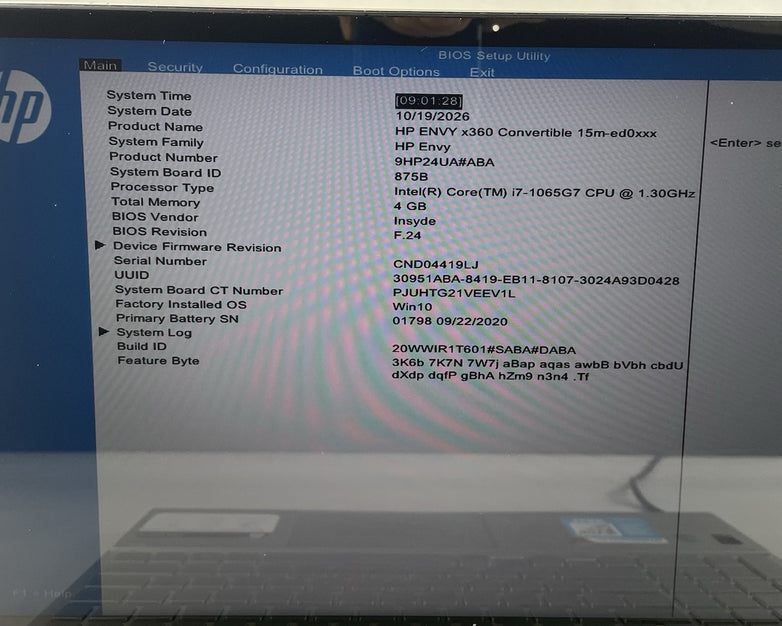 HP Envy x360 15m-ed0023dx 15.6" i7-1065G7 1.30 GHz 4 GB RAM No SSD/OS/AC