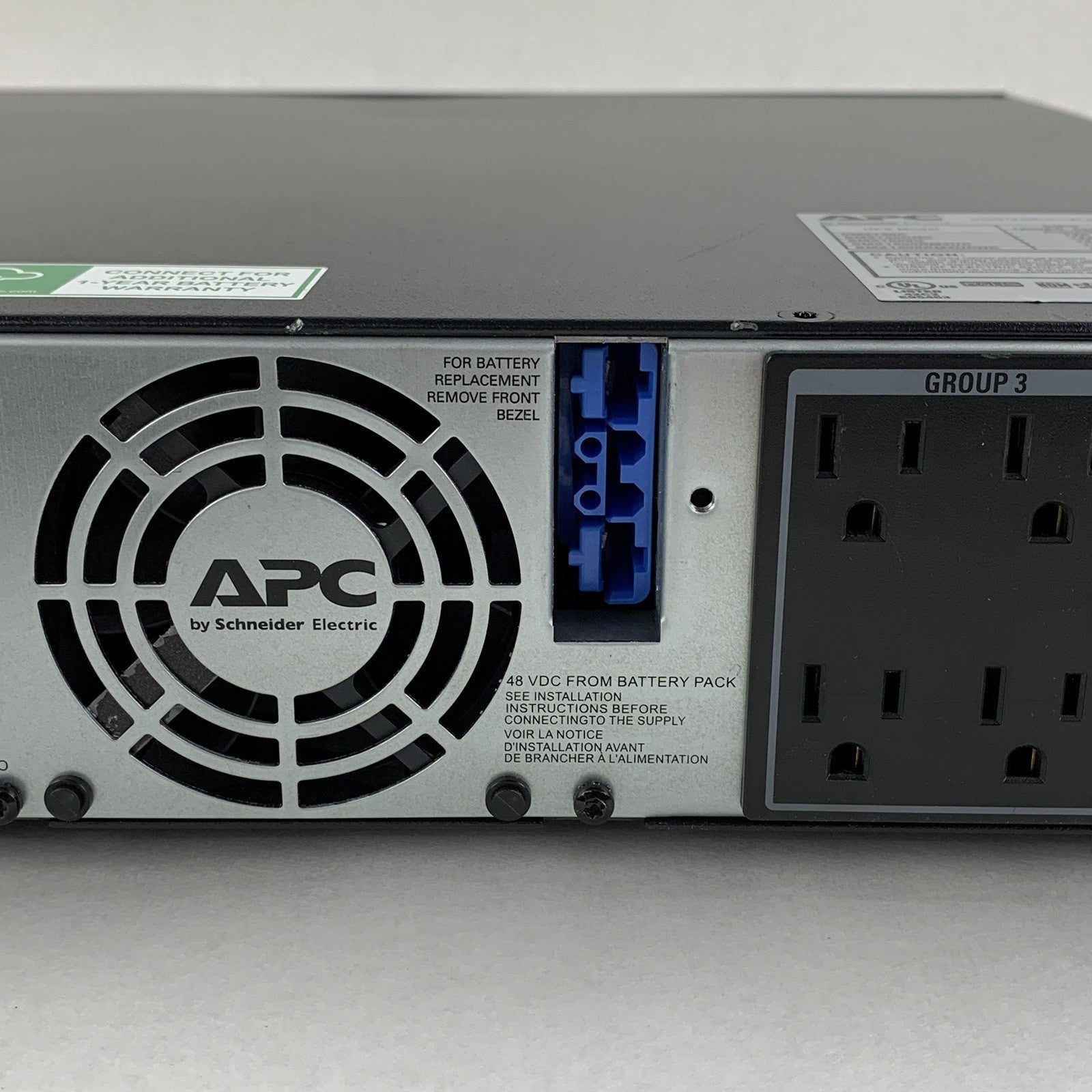 APC SMX1500RM2UCNC Rack Mounted Battery Backup AP9630 Tested No Batts No Caddy