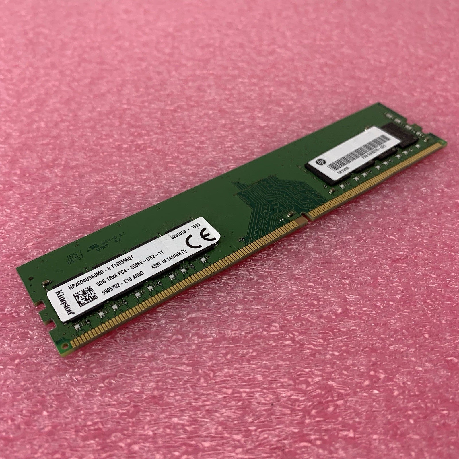 Kingston HP26D4U9S8MD-8 PC4-2666V-UA2-11 8GB 1Rx8 Desktop Memory RAM0