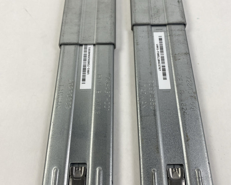 Sliding Rails 28437-001 w/ 714511-001 Right and Left Server Rails No Hardware