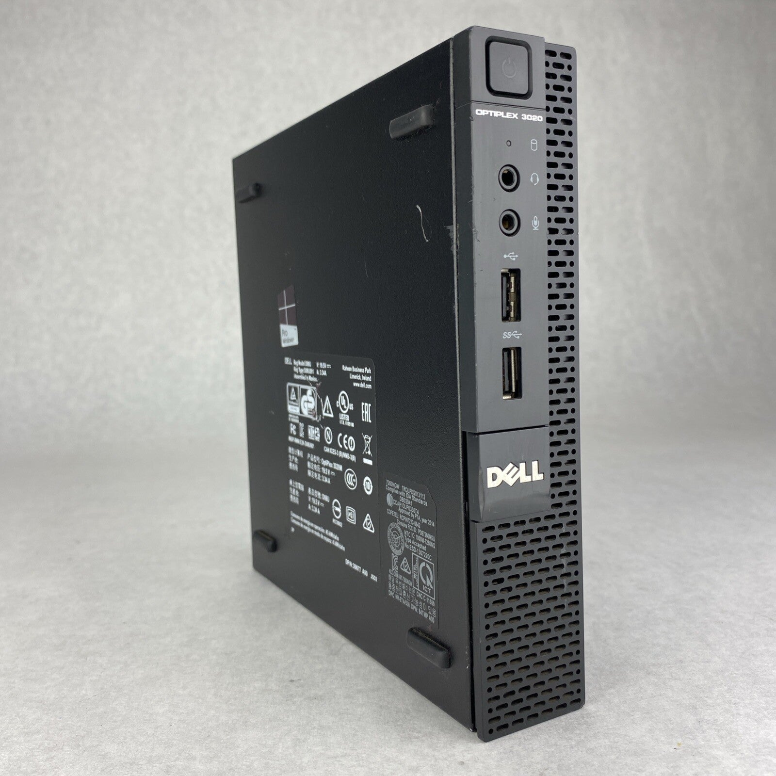 Dell OptiPlex 3020M Intel Core i3-4160T 3.10GHz 4GB RAM WiFi No AC No HDD OS
