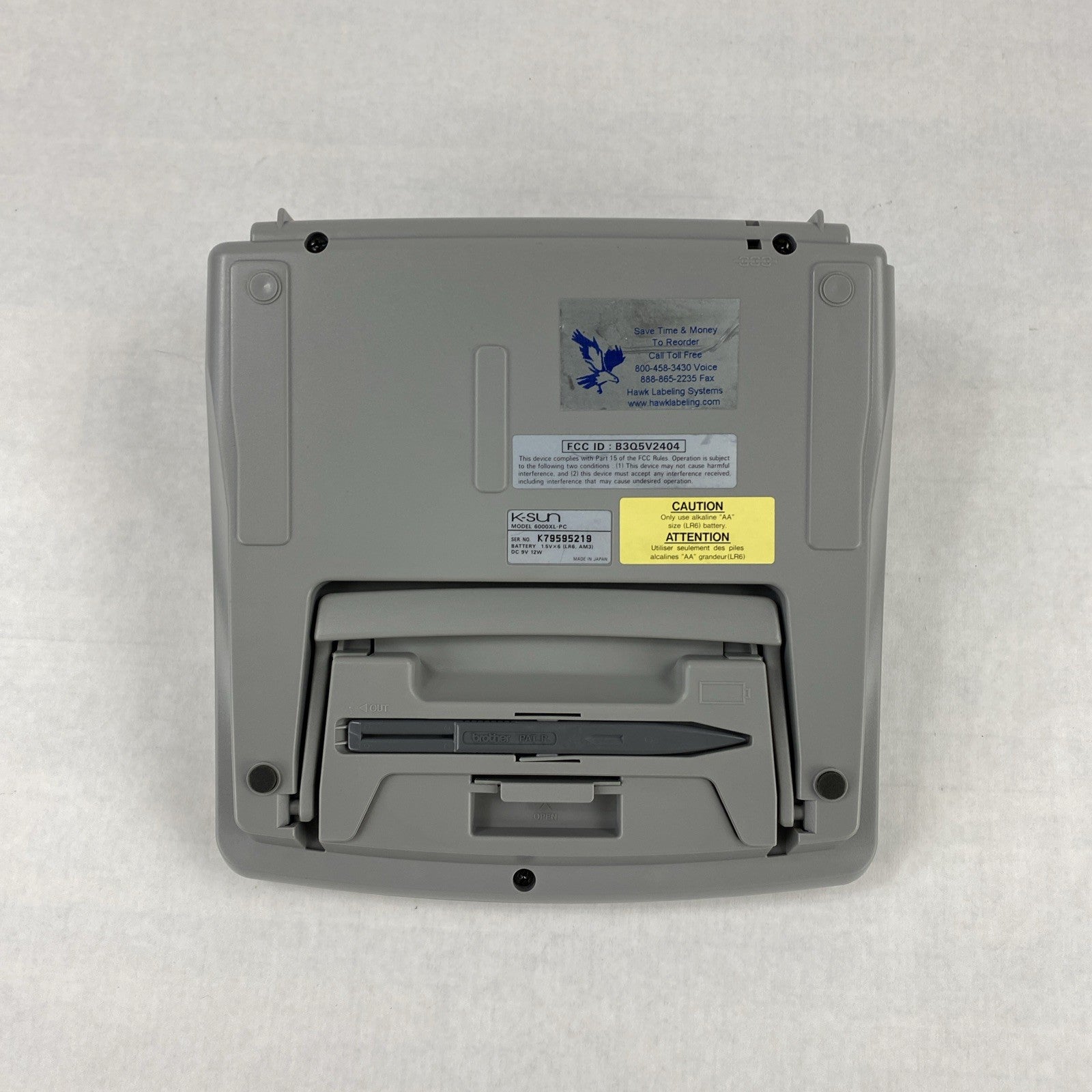 K-Sun Label Lab 6000 XL PC Professional Label Maker Untested