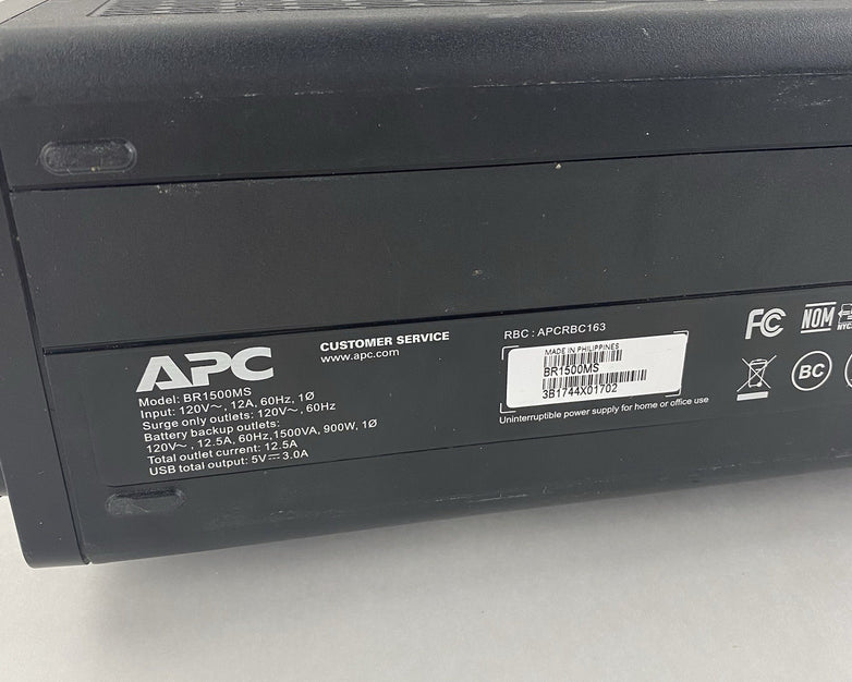 APC BR1500MS Back-UPS Pro 1500S No Batteries Tested